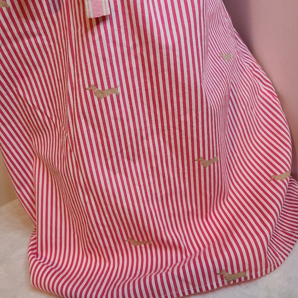 Vintage GAP Cotton Poplin Striped Babydoll Chemise Size M Pink Stripe - Picture 4 of 8